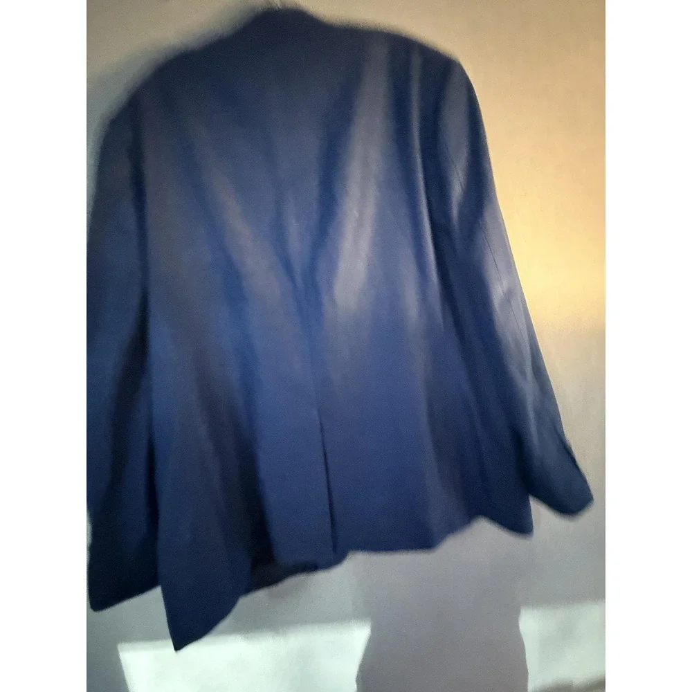 Chaps Blazer Sport Coat Mens 48 Cobalt Blue Lined Jacket Business Formal Wedding